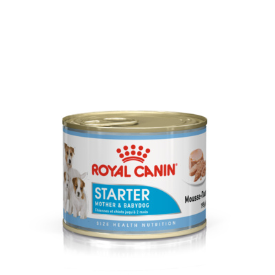 Royal Canin паучи RC Консервы паштет для щенков до 2мес., беременных и кормящих сук (Starter Mousse) 40770019A0, 0,195 кг, 11840