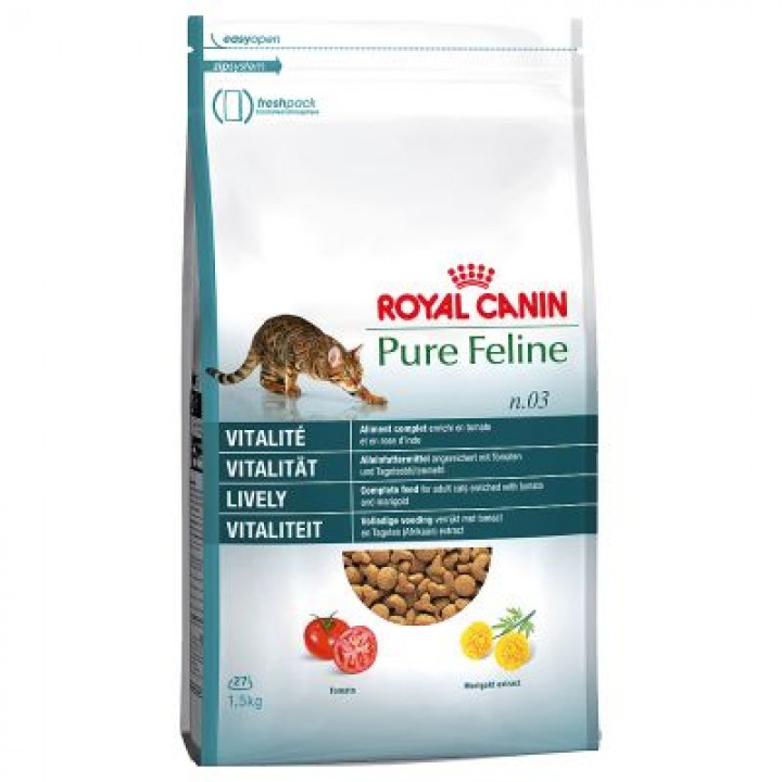 Royal Canin Корм для кошек Пьюр Фелин Виталити 1,5 кг
