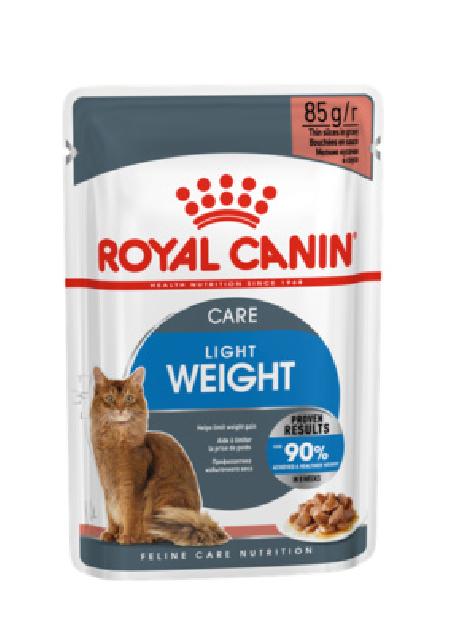 Royal Canin паучи RC Кусочки в соусе для кошек: 1-10лет, низкокалор. (Ultra Light) 40700008A0 | Light Weight Care, 0,085 кг 