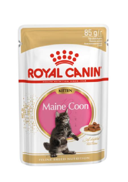 Royal Canin паучи ВВА RC Паучи Кусочки в соусе для котят Мейн-Кун:4-15 мес (Kitten Main Coon) 12320008A0 0,085 кг 36439