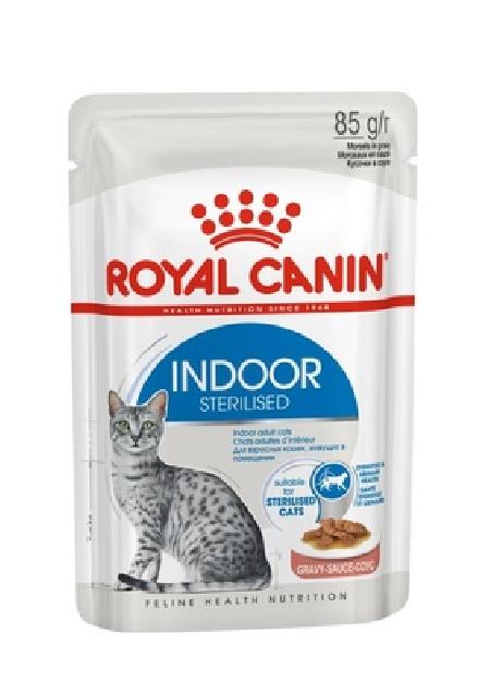 Royal Canin паучи RC Кусочки в соусе для домашн.кошек 1-7лет (INDOOR STERILISED GRAVY) 12780008A0 | Indoor Sterilised Gravy, 0,085 кг , 9100100396