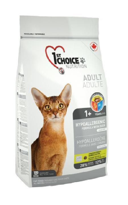 1st Choice Сухой корм для кошек, картошка с уткой Hypoallergenic | Hypoallergenic, 2,72 кг 
