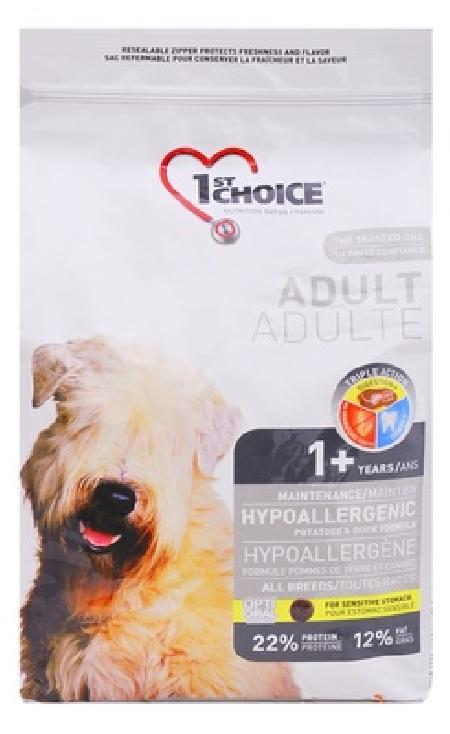 1st Choice Сухой корм для собак с картошкой и уткой Hypoallergenic, 12,000 кг, 2900100398
