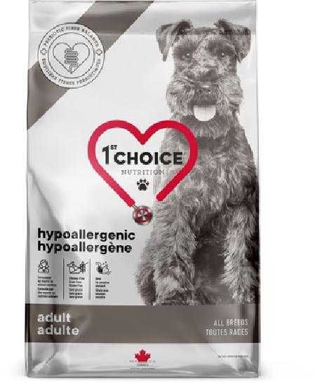 1st Choice Care Сухой корм для взрослых собак всех пород с Уткой Hypoallergenic 102.1.393, 4,5 кг, 55813