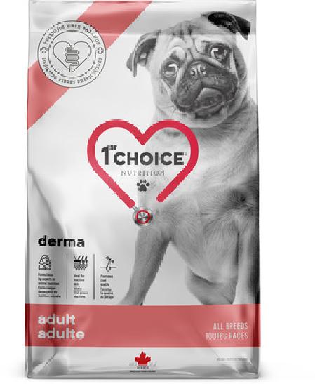 1st Choice Care Сухой корм для взрослых собак всех пород с гиперчувствительной кожей Лосось Derma 102.1.3962, 2 кг, 55815
