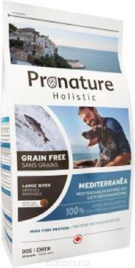 Pronature Holistic корм для собак крупных пород, средиземноморское меню (крупная гранула) 12 кг