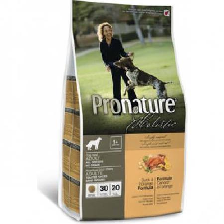 Pronature Holistic корм для взрослых собак всех пород, утка, апельсин 340 гр, 5400100400