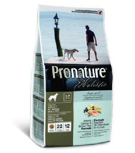 Pronature ВИА Holistic для взрослых собак Лосось и рис для здоровья кожи и шерсти 102.2007, 13,600 кг