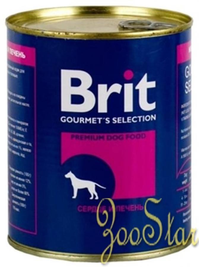 Brit ВИА см арт 44095 Консервы для собак с сердцем и печенью (Heart&Liver) 9303, 0,850 кг