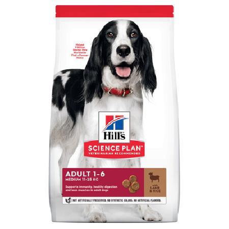 Hills корм для взрослых собак малых и средних пород, ягненок с рисом 3 кг, 14300100402
