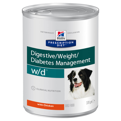 Hills вет.консервы Консервы для собак WD лечение сахарного диабета запоров колитов (Low FatDiabet) 8017U607220 0,370 кг 11382