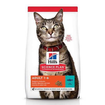 Hills Science Plan Сухой корм для взрослых кошек с тунцом (Adult Tuna) 604717 0,300 кг 38198, 8300100404