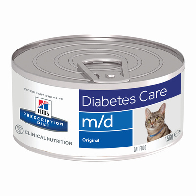 Hills вет.консервы Консервы для кошек M/D при сахарном диабете m/d Diabetes/Weight Managemen 4281F, 0,156 кг
