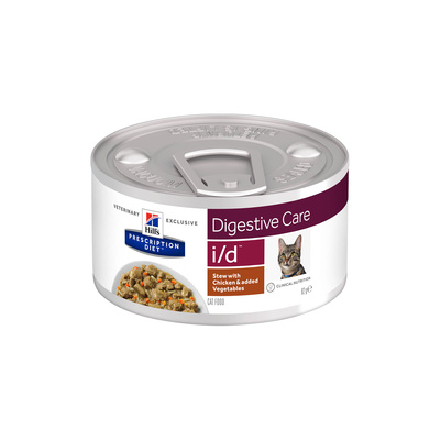 Hills вет.консервы  Консервы Рагу I/D для кошек при лечении ЖКТ с курицей (603877), 0,082 кг