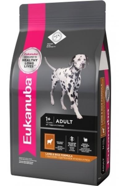 EUK Dog корм для взрослых собак всех пород ягненок, 100 гр, 0,1 кг