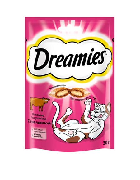 Dreamies Лакомые подушечки для кошек с говядиной 755110227843 0,03 кг 22967