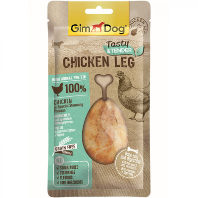GimDog дополнительный консервированный корм (лакомство) для собак - куриная ножка 70 г