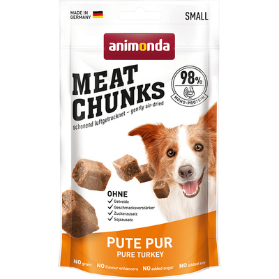 Animonda Лакомство для взрослых собак малых пород Meat Chunks с индейкой 001/82930, 0,064 кг
