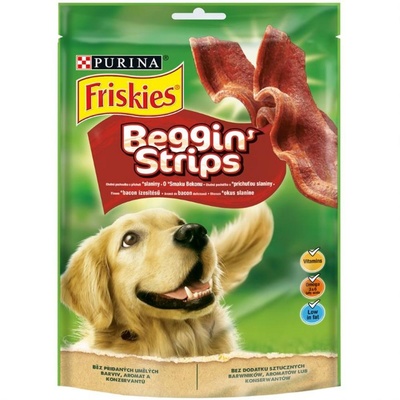 Friskies Лакомство для собак Beggin Strips с беконом (12461036) 0,12 кг 49260