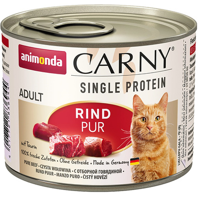 Animonda Консервы для кошек монобелковые с говядиной (CARNY SingleProtein Adult) 00183694 | CARNY SingleProtein Adult, 0,2 кг 