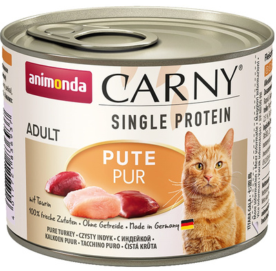 Animonda Консервы для кошек монобелковые с индейкой (CARNY SingleProtein Adult) 001/83693, 0,200 кг, 10600100422
