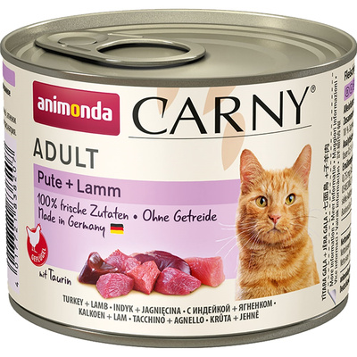 Animonda Консервы для кошек с индейкой и ягненком (CARNY Poultry Adult) 00183820 | CARNY Poultry Adult, 0,2 кг , 11300100422