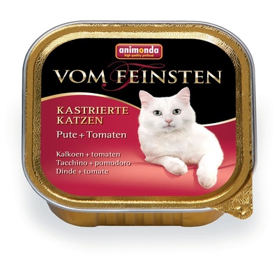 Animonda Консервы для кастрированных кошек с индейкой и томатами (Vom Feinsten for castrated cats)00183227 | Vom Feinsten for castrated cats, 0,1 кг 