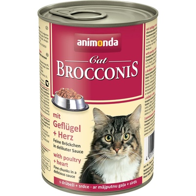 Animonda ВИА Консервы  для кошек Brocconis с домашней птицей и сердцем (Brocconis Cat With Poultry + Heart) 001/83377 001/83377, 0,400 кг