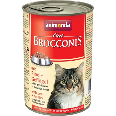 Animonda ВИА Консервы для кошек Brocconis с говядиной и домашней птицей (Brocconis Cat With Beef + Poultry) 001/83376 001/83376, 0,400 кг