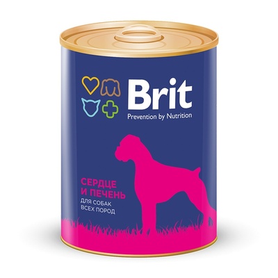 Brit ВИА см арт 44095 Консервы для собак с сердцем и печенью (Heart&Liver) 9303, 0,850 кг