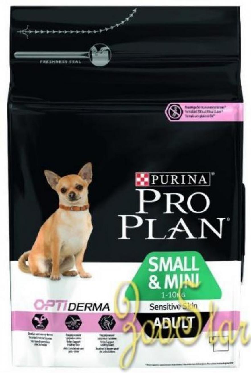Purina Pro Plan Для взрослых собак малых пород с чувствительной кожей: лосось и рис (Small&Mini Adult Sensitive Skin) - 12272215/12381686, 0,1 кг
