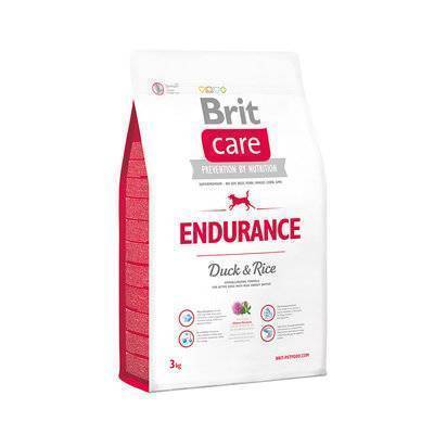Brit Сухой корм  Care Endurance для активных собак всех пород, Утка с рисом 132740 132740, 3,000 кг