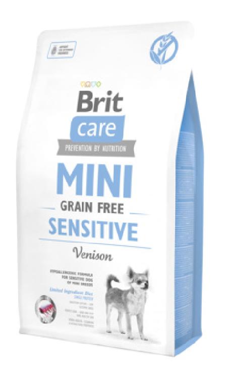 Brit Сухой беззерновой корм Care MINI для собак малых пород с чувствительным пищеварением (Sensitive) 520183, 7,000 кг