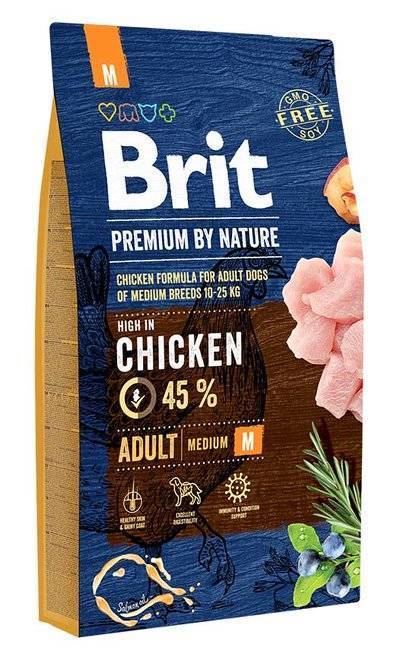 Brit Сухой корм Premium  для взрослых собак средних пород 526369, 8,000 кг
