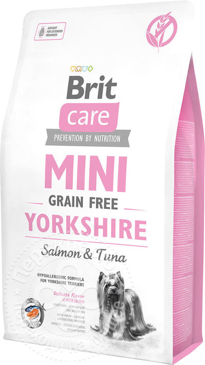 Brit Сухой беззерновой корм Care MINI для йоркширских терьеров (Yorkshire) 520190, 2,000 кг