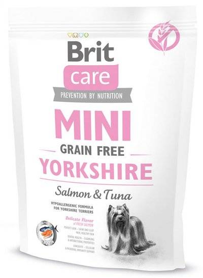 Brit Сухой беззерновой корм Care MINI для йоркширских терьеров (Yorkshire) 520206, 0,400 кг