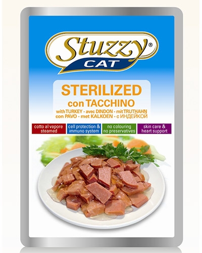 Stuzzy Cat влажный корм для стерилизованных кошек всех пород, с индейкой 100 гр, 2000100440