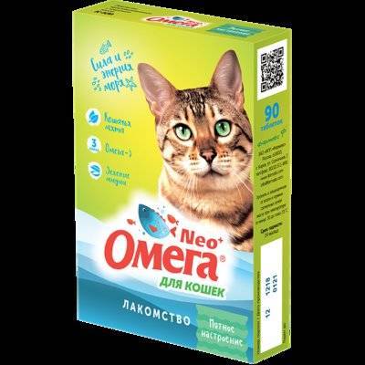 Фармакс Омега Neo +  Мультивитаминное лакомство для кошек с кошачьей мятой 0,060 кг 34788