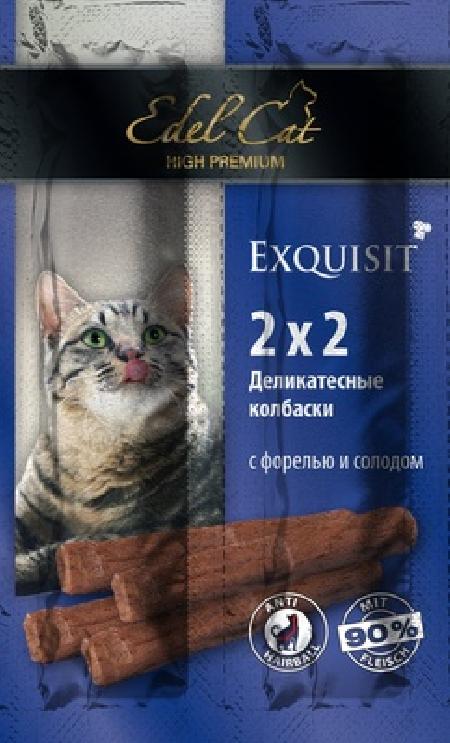 Edel Cat Колбаски-мини для кошек с форелью и солодом 4шт. по 2г 1001873, 0,008 кг 