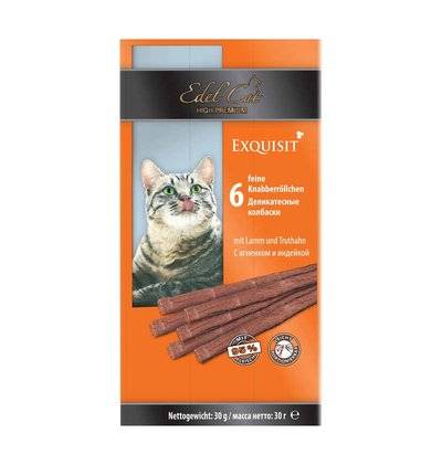 Edel Cat Колбаски для кошек c ягненком и индейкой 1002183 6шт.по 5г 0,03 кг 24774