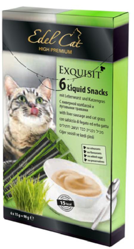Edel Cat Лакомство  для кошек крем-суп с ливерной колбасой и луговыми травами - 1х6 1003400 0,011 кг 43372