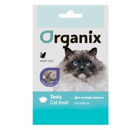 Organix лакомства Подушечки для вывода шерсти у кошек (Functional Anti Hairball) D3014  0,050 кг 37733