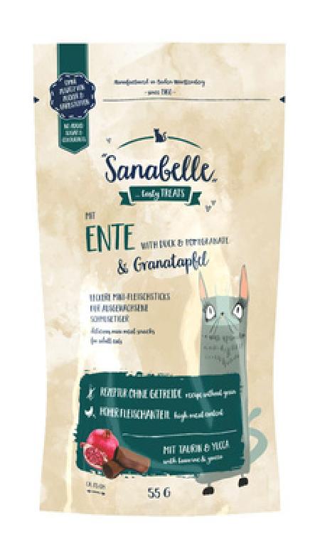 Sanabelle Мясные мини-колбаски для кошек Snack с уткой и гранатом 622000055 | Cat Sticks 0,055 кг 44371