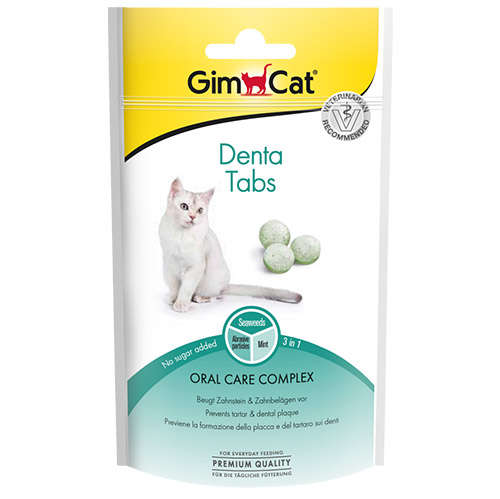 Gimcat Лакомства Дента Табс для чистки зубов кошек 420653, 0,044 кг 