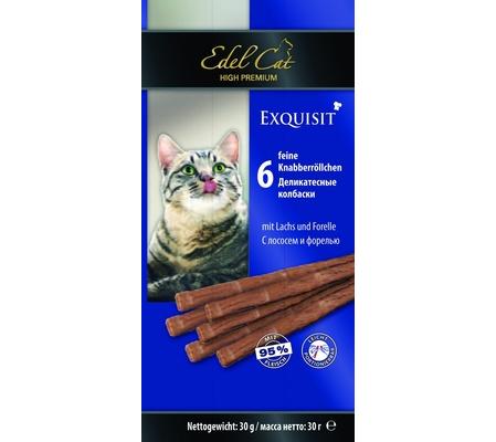 Edel Cat Колбаски для кошек с лососем и форелью 6шт.по 5г 0,03 кг 21840