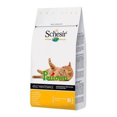 Schesir корм для взрослых кошек всех пород с курицей 400 гр