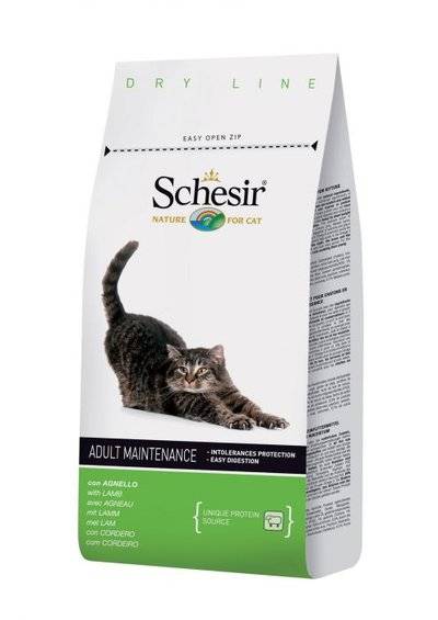 Schesir корм для взрослых кошек всех пород с ягненком 400 гр