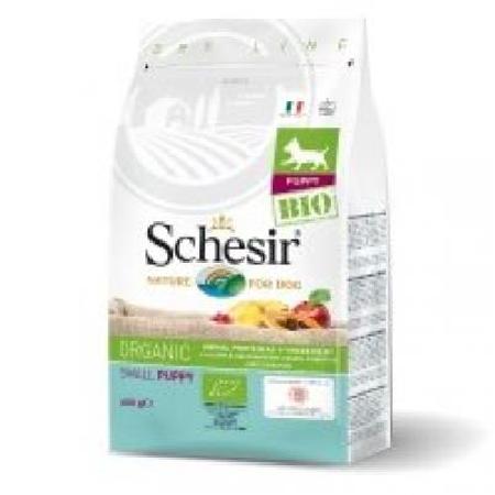 Schesir Bio корм для щенков малых пород, домашняя птица 600 гр