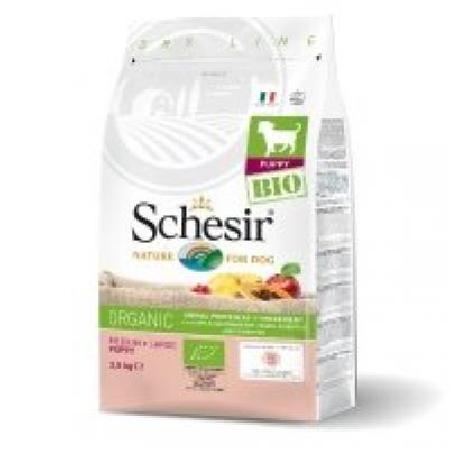 Schesir Bio корм для щенков средних и крупных пород, домашняя птица 2,5 кг