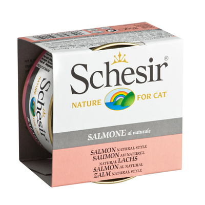 Schesir Консервы для кошек с лососем в собственном соку арт. С170 0,085 кг 21524